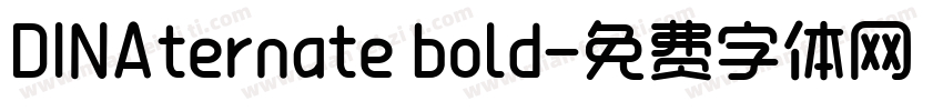 DINAternate bold字体转换